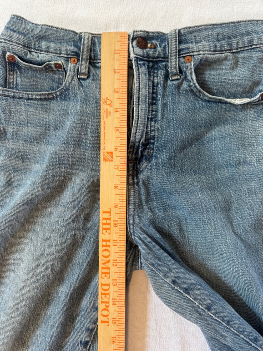 Madewell The Perfect Vintage Crop Jeans Womens 28 Blue High Rise Raw Hem - Picture 7 of 8